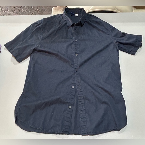 (3 for $15)  NWOT Divided Navy Blue Button Down (Men’s Medium) - Picture 1 of 3